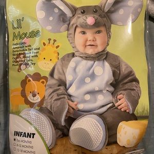 Mouse costume 0-6 months